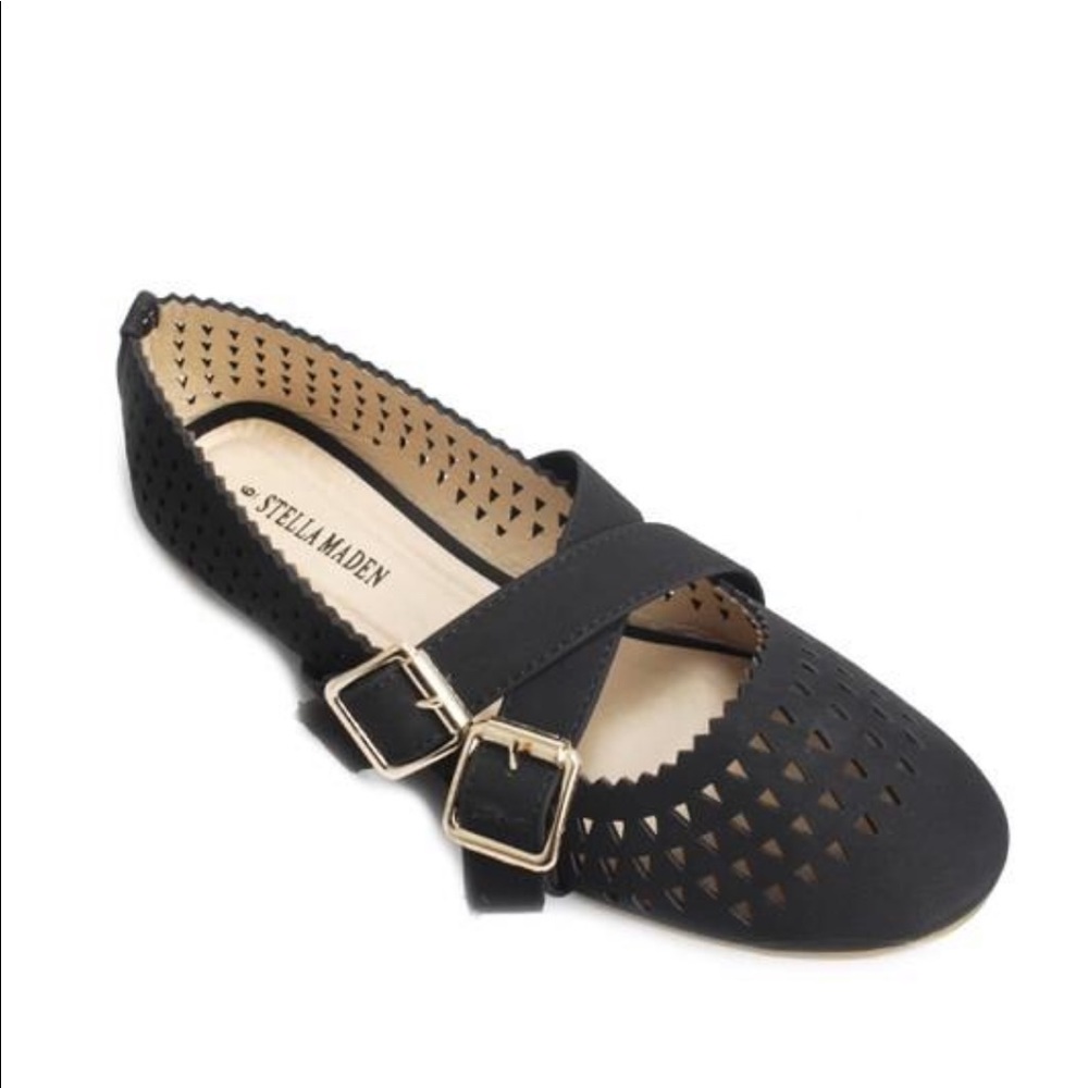 Double Buckle Ballerina Flat
